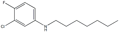 3-chloro-4-fluoro-N-heptylaniline Structure