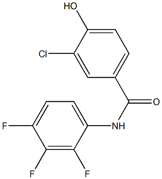 3-chloro-4-hydroxy-N-(2,3,4-trifluorophenyl)benzamide,,结构式