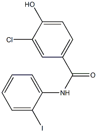 3-chloro-4-hydroxy-N-(2-iodophenyl)benzamide,,结构式