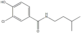 3-chloro-4-hydroxy-N-(3-methylbutyl)benzamide 结构式