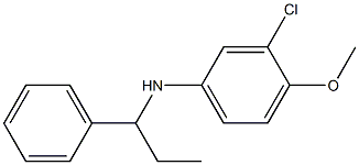  3-chloro-4-methoxy-N-(1-phenylpropyl)aniline