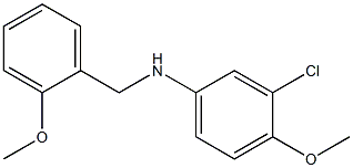  3-chloro-4-methoxy-N-[(2-methoxyphenyl)methyl]aniline