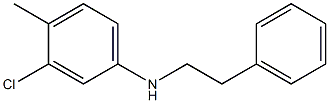 3-chloro-4-methyl-N-(2-phenylethyl)aniline Structure