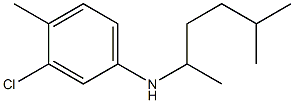 3-chloro-4-methyl-N-(5-methylhexan-2-yl)aniline Struktur