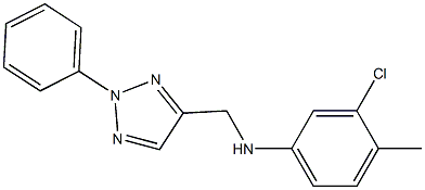 3-chloro-4-methyl-N-[(2-phenyl-2H-1,2,3-triazol-4-yl)methyl]aniline Struktur