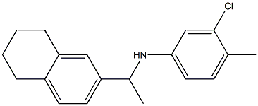 3-chloro-4-methyl-N-[1-(5,6,7,8-tetrahydronaphthalen-2-yl)ethyl]aniline Structure