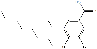 3-chloro-5-methoxy-4-(octyloxy)benzoic acid Structure