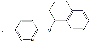3-chloro-6-(1,2,3,4-tetrahydronaphthalen-1-yloxy)pyridazine 化学構造式