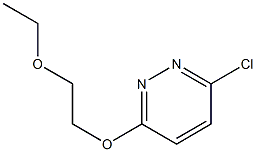 3-chloro-6-(2-ethoxyethoxy)pyridazine,,结构式