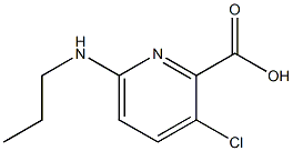 3-chloro-6-(propylamino)pyridine-2-carboxylic acid,,结构式