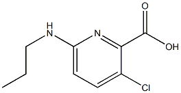 3-chloro-6-(propylamino)pyridine-2-carboxylic acid 化学構造式