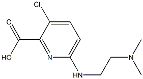 3-chloro-6-{[2-(dimethylamino)ethyl]amino}pyridine-2-carboxylic acid,,结构式