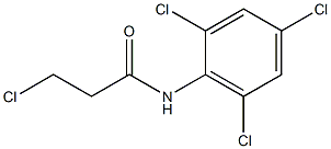 3-chloro-N-(2,4,6-trichlorophenyl)propanamide,,结构式