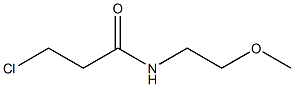 3-chloro-N-(2-methoxyethyl)propanamide,,结构式