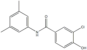 3-chloro-N-(3,5-dimethylphenyl)-4-hydroxybenzamide Struktur