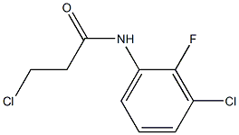 3-chloro-N-(3-chloro-2-fluorophenyl)propanamide Structure