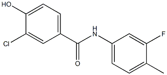 3-chloro-N-(3-fluoro-4-methylphenyl)-4-hydroxybenzamide Structure