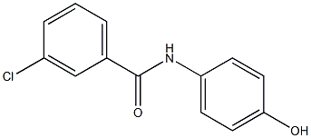 3-chloro-N-(4-hydroxyphenyl)benzamide,,结构式