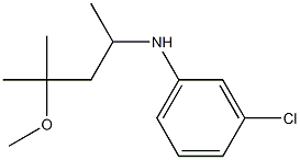 3-chloro-N-(4-methoxy-4-methylpentan-2-yl)aniline Structure
