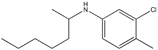 3-chloro-N-(heptan-2-yl)-4-methylaniline,,结构式