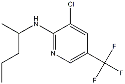 3-chloro-N-(pentan-2-yl)-5-(trifluoromethyl)pyridin-2-amine 化学構造式