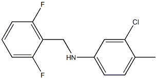 3-chloro-N-[(2,6-difluorophenyl)methyl]-4-methylaniline Structure