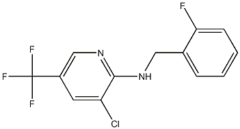3-chloro-N-[(2-fluorophenyl)methyl]-5-(trifluoromethyl)pyridin-2-amine Struktur