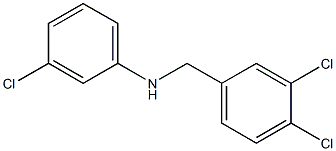 3-chloro-N-[(3,4-dichlorophenyl)methyl]aniline Structure