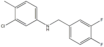 3-chloro-N-[(3,4-difluorophenyl)methyl]-4-methylaniline Struktur