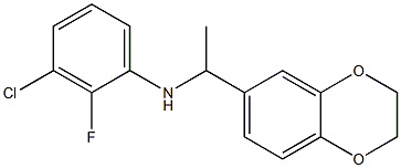  3-chloro-N-[1-(2,3-dihydro-1,4-benzodioxin-6-yl)ethyl]-2-fluoroaniline