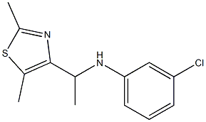3-chloro-N-[1-(2,5-dimethyl-1,3-thiazol-4-yl)ethyl]aniline