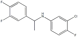 3-chloro-N-[1-(3,4-difluorophenyl)ethyl]-4-fluoroaniline 化学構造式