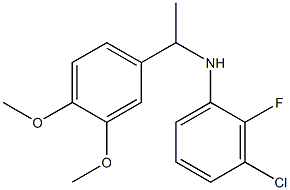 3-chloro-N-[1-(3,4-dimethoxyphenyl)ethyl]-2-fluoroaniline