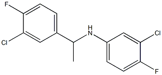 3-chloro-N-[1-(3-chloro-4-fluorophenyl)ethyl]-4-fluoroaniline Structure