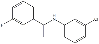 3-chloro-N-[1-(3-fluorophenyl)ethyl]aniline Struktur