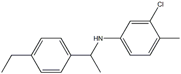  3-chloro-N-[1-(4-ethylphenyl)ethyl]-4-methylaniline