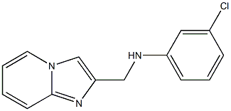 3-chloro-N-{imidazo[1,2-a]pyridin-2-ylmethyl}aniline,,结构式