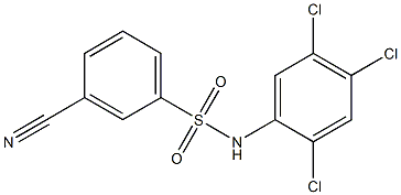 3-cyano-N-(2,4,5-trichlorophenyl)benzene-1-sulfonamide