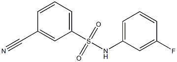 3-cyano-N-(3-fluorophenyl)benzenesulfonamide