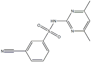 3-cyano-N-(4,6-dimethylpyrimidin-2-yl)benzene-1-sulfonamide