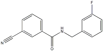  3-cyano-N-[(3-fluorophenyl)methyl]benzamide