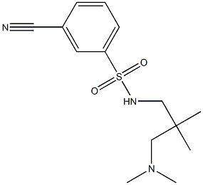  3-cyano-N-[3-(dimethylamino)-2,2-dimethylpropyl]benzenesulfonamide