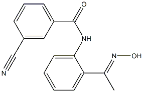 3-cyano-N-{2-[(1E)-N-hydroxyethanimidoyl]phenyl}benzamide