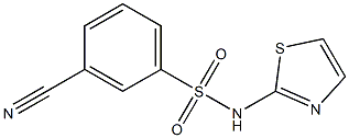 3-cyano-N-1,3-thiazol-2-ylbenzenesulfonamide Structure