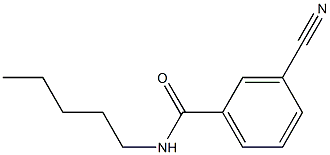 3-cyano-N-pentylbenzamide Structure