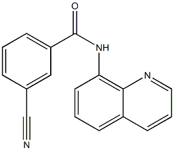 3-cyano-N-quinolin-8-ylbenzamide Structure