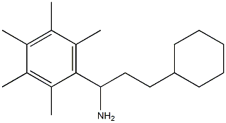 3-cyclohexyl-1-(2,3,4,5,6-pentamethylphenyl)propan-1-amine Struktur