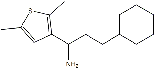 3-cyclohexyl-1-(2,5-dimethylthiophen-3-yl)propan-1-amine Structure