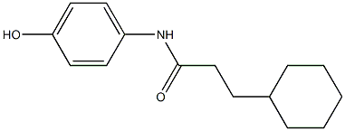 3-cyclohexyl-N-(4-hydroxyphenyl)propanamide,,结构式