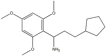  3-cyclopentyl-1-(2,4,6-trimethoxyphenyl)propan-1-amine